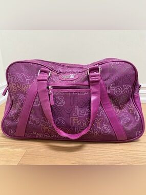 Foxy Jeans Purple Monogram Duffle Bag